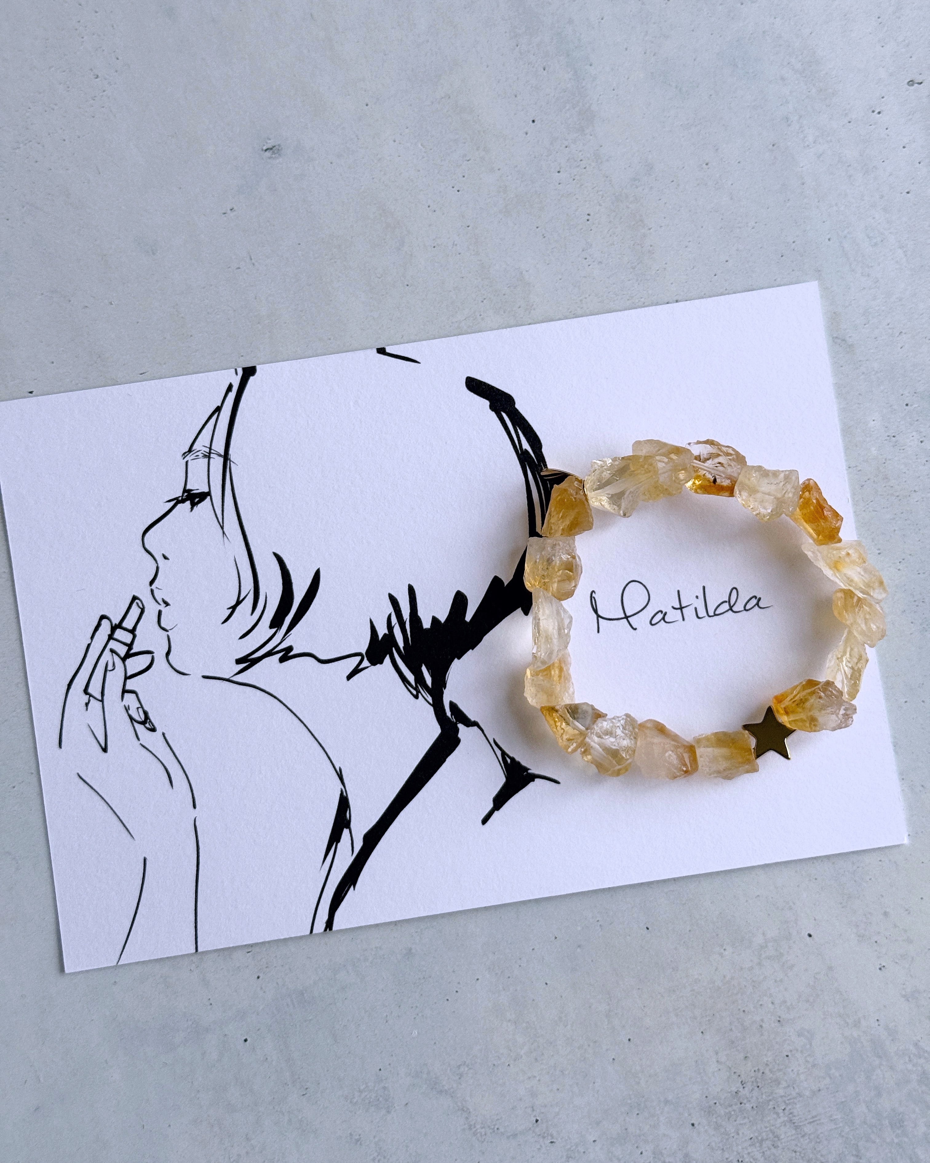 rough rock bracelet(シトリン)