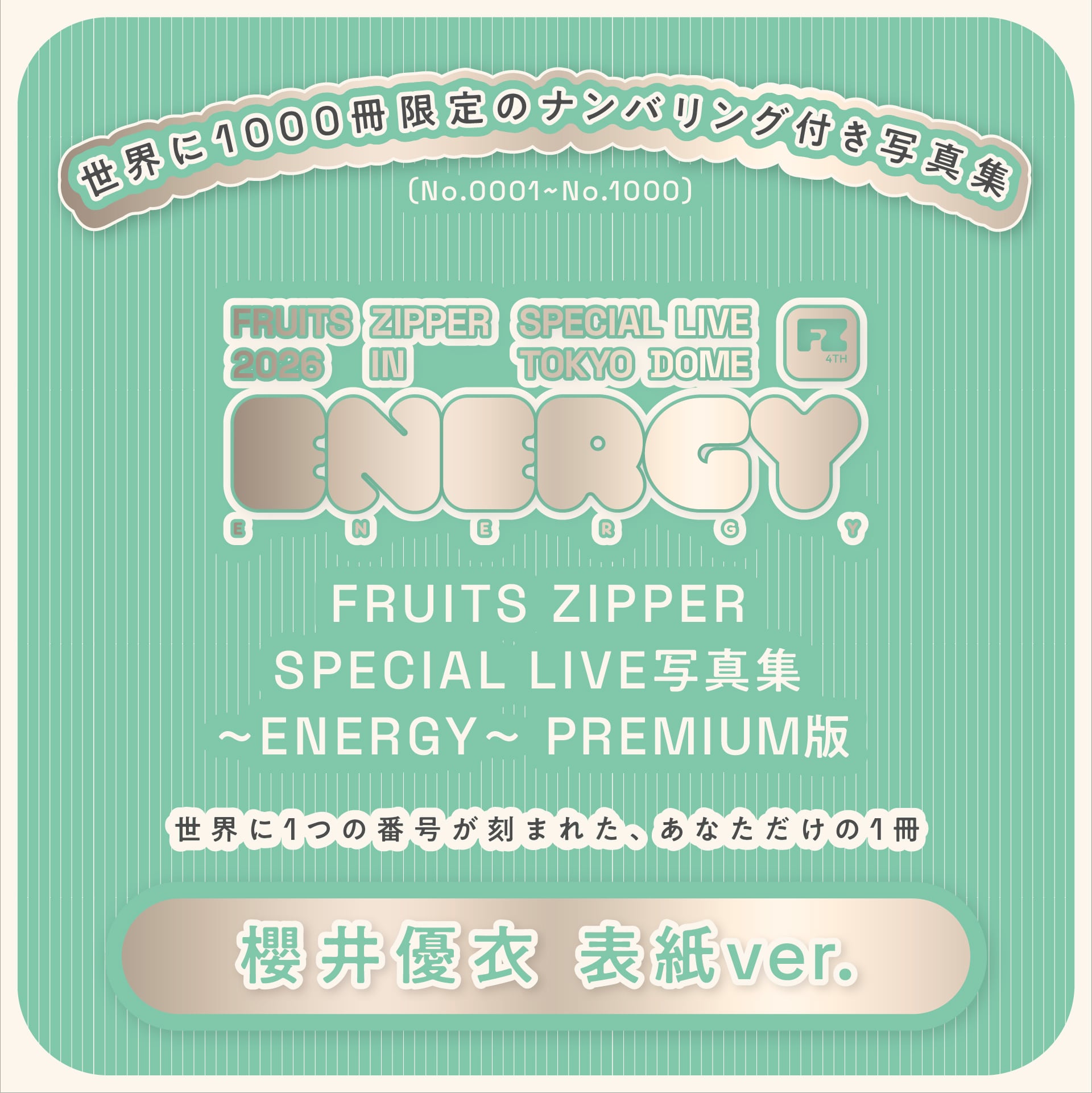 在庫残りわずか※【PREMIUM版】FRUITS ZIPPER SPECIAL LIVE写真集 櫻井