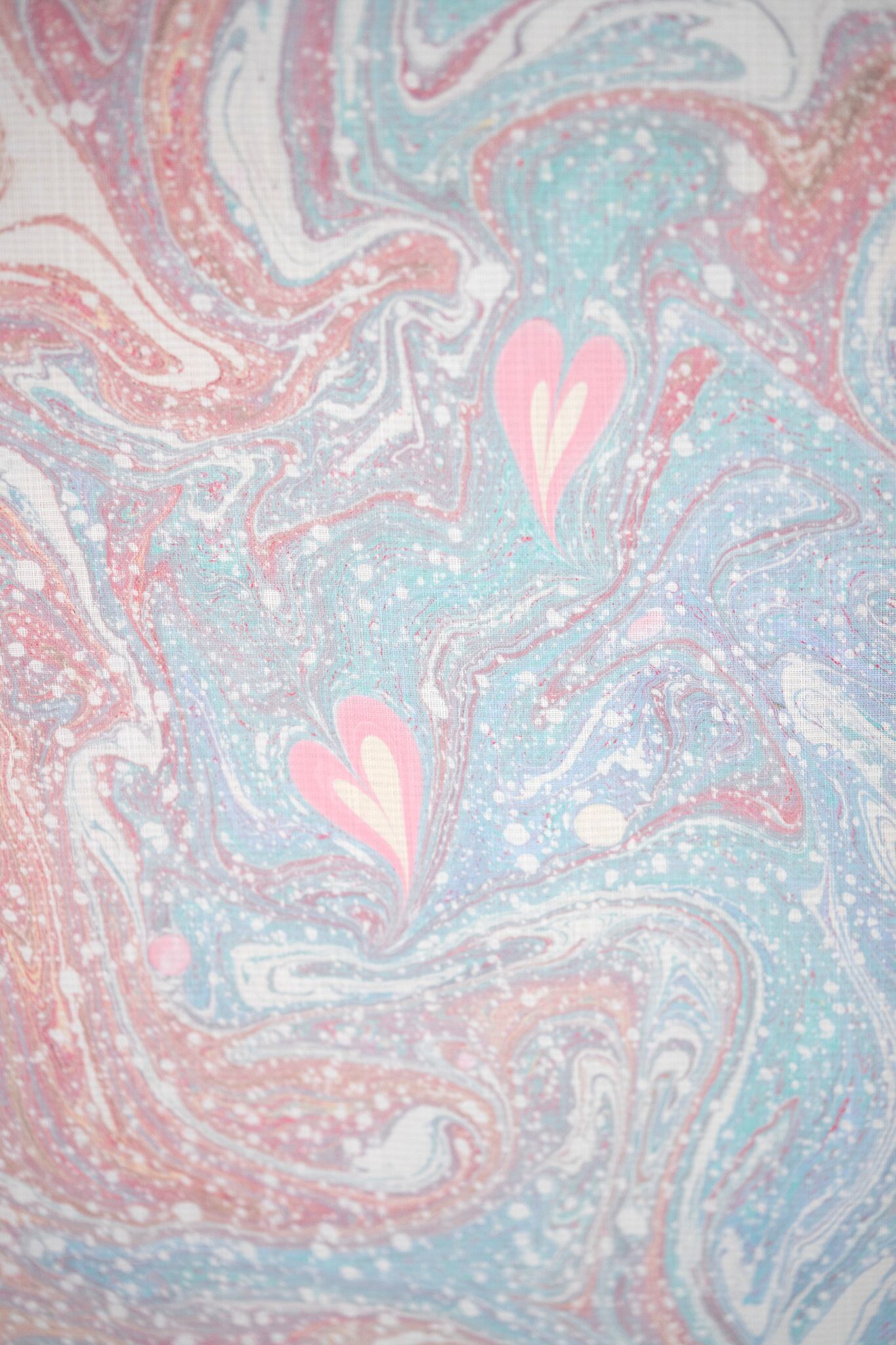 夢の池」❤︎本墨流し柄〜セオアルファ 浴衣・夏着物・単衣 | Marble+