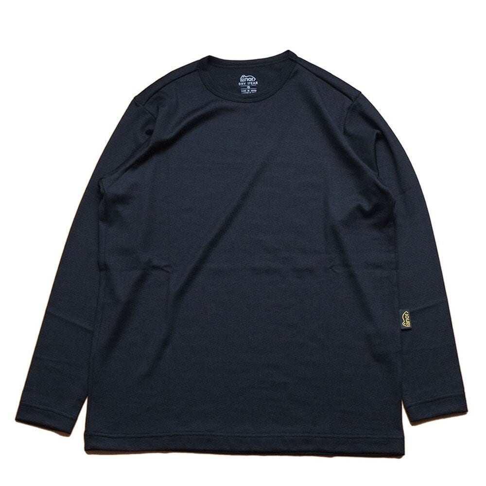 ranor(ラナー) MERINO LONG T-SHIRT BLACK