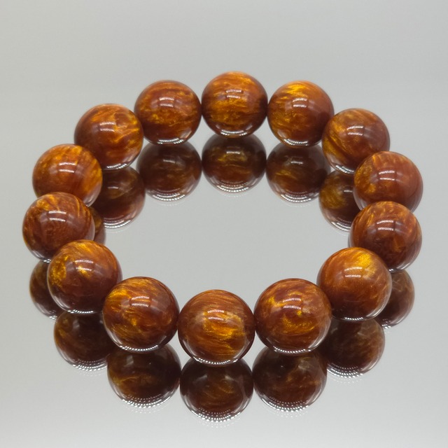 金糸楠木[きんしなんぼく]ブレスレット 16mm 手首17cm