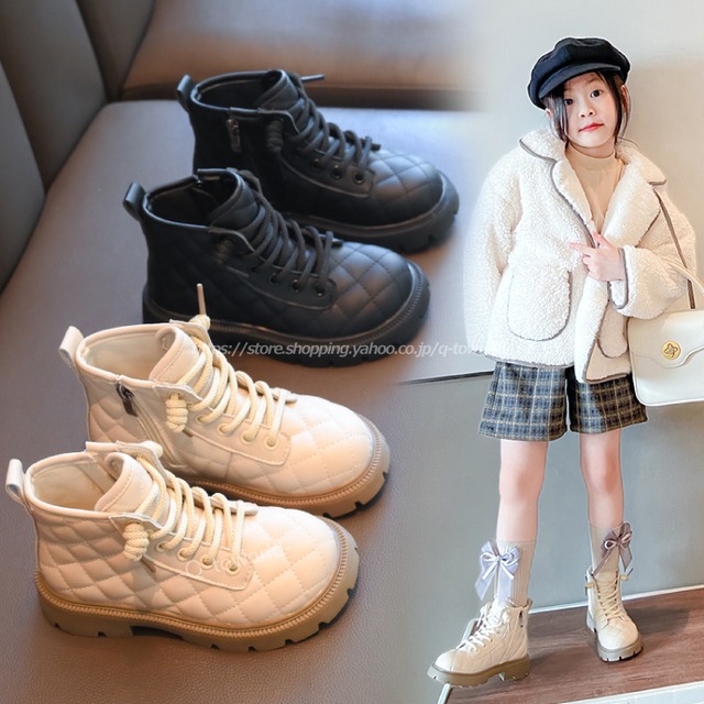 【15㎝-22㎝】ブーツ　ロング　靴　女の子　シューズ　韓国版 カジュアル　子供靴　キッズ靴
