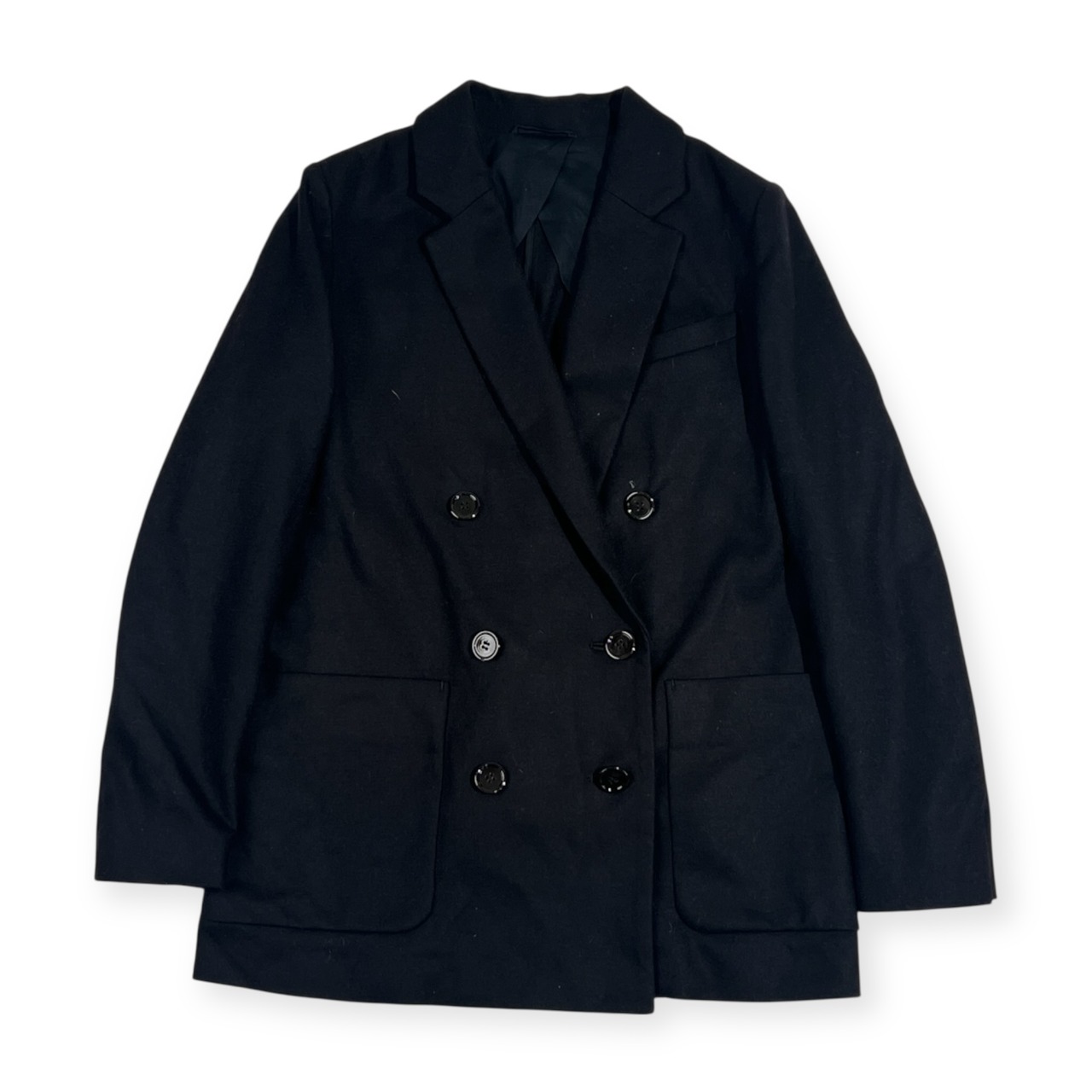 MACPHEE マカフィー ダブル ウール ジャケット 38/ブラック レディース