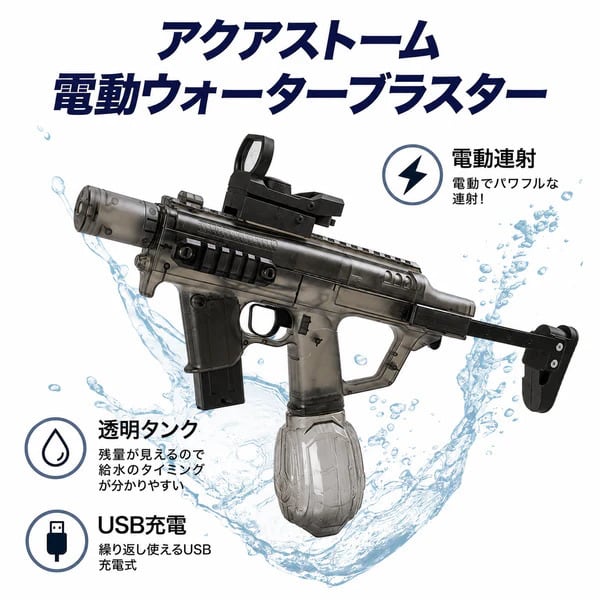 Laylax】 アクアストーム SMG ウォーターブラスター 水鉄砲 | GunPlay