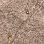 アルパカ混 Adam et Rope アダムエロペ 豪華ボタン シャギー ニット カーディガン 38/モカ系 レディース