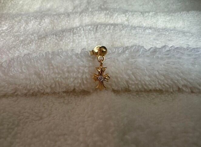 CHROME HEARTS クロムハーツ 22K ピアス ダイヤ | chromehearts