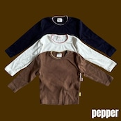 【取寄/韓国直送】PEPPER 26/AU ピンコットアイレットTシャツ|秋服|韓国子供服