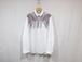 DIGAWEL” Shirt (generic)③ paisley embroidery White”