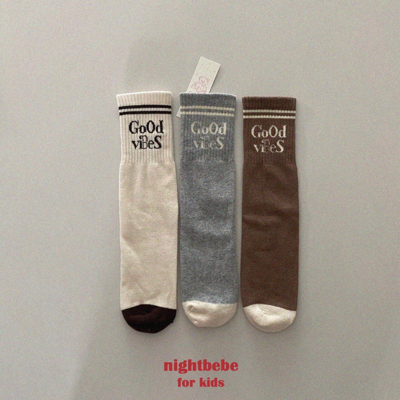 【nightbebe】Good vibes socks set