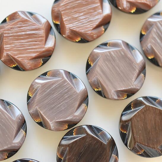 ベージュフラワー×ブラック 18㎜