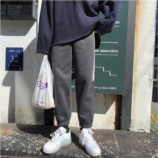 全3色 スウェット カジュアル サイドライン メンズ 韓国風