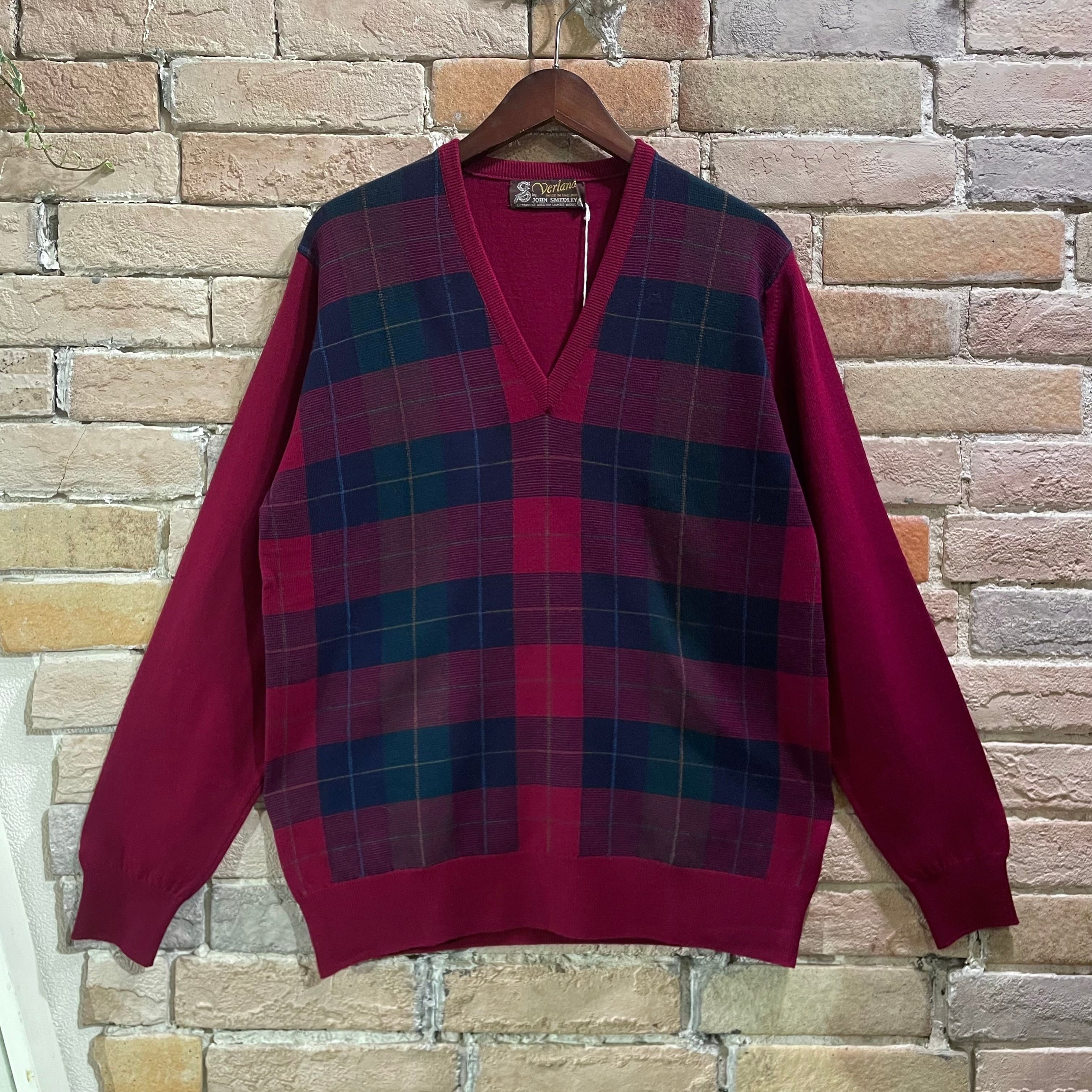 Ballantyne サイズ40 2plyカシミヤ Vネックネックニット イエロー