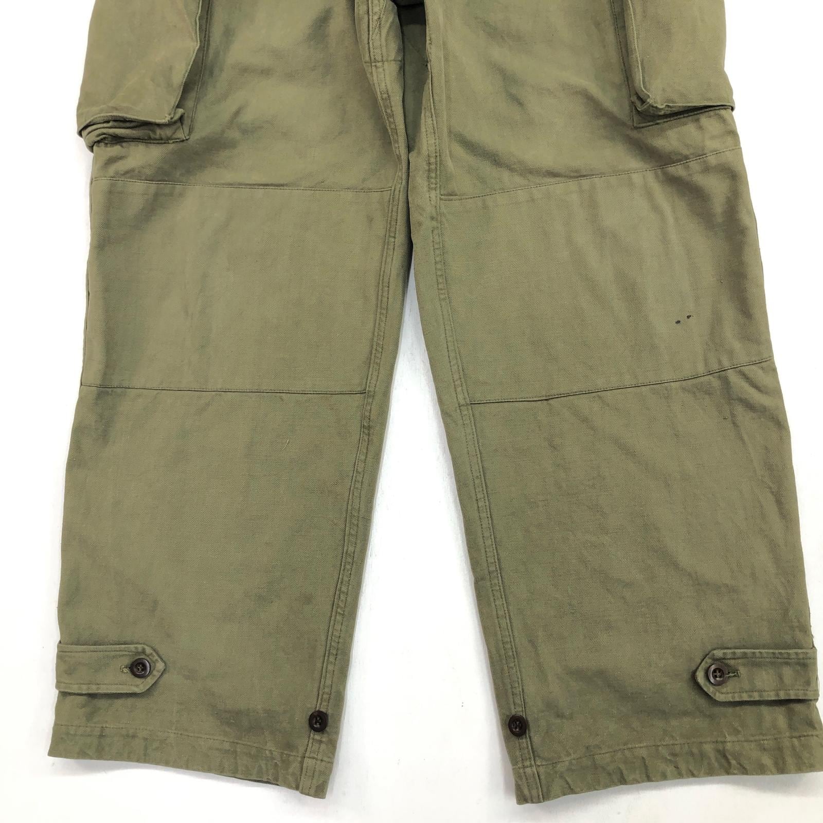 FRENCH ARMY フランス軍 50年代 M-47 カーゴパンツ 前期型 オリーブ