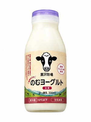 【牧場直送】飲むヨーグルト200ml×1２本（加糖）