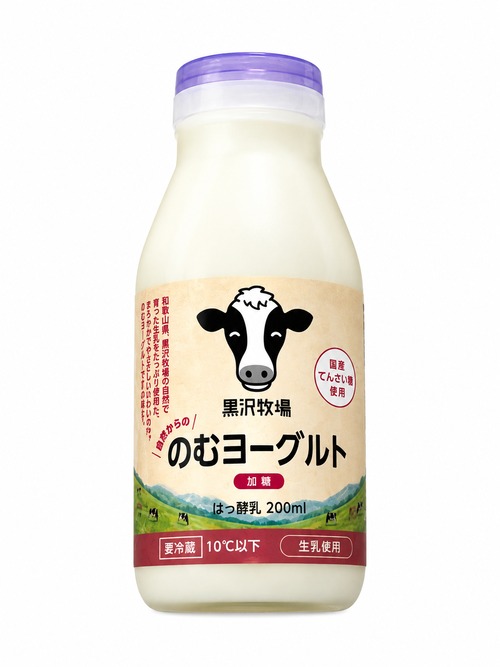 【牧場直送】飲むヨーグルト200ml×1２本（加糖）