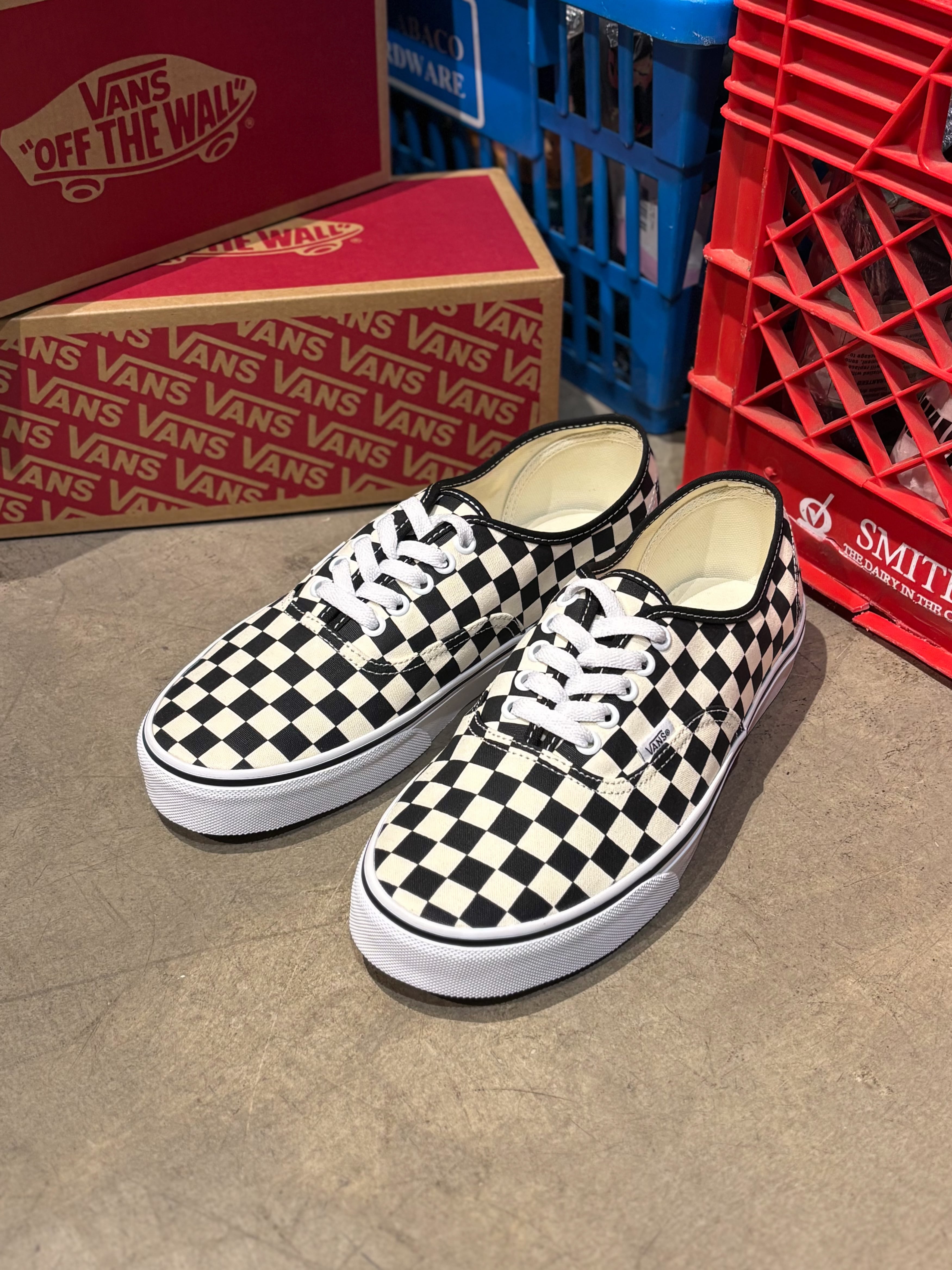VANS Authentic PRIMARY CHECK Black/White / ヴァンズ