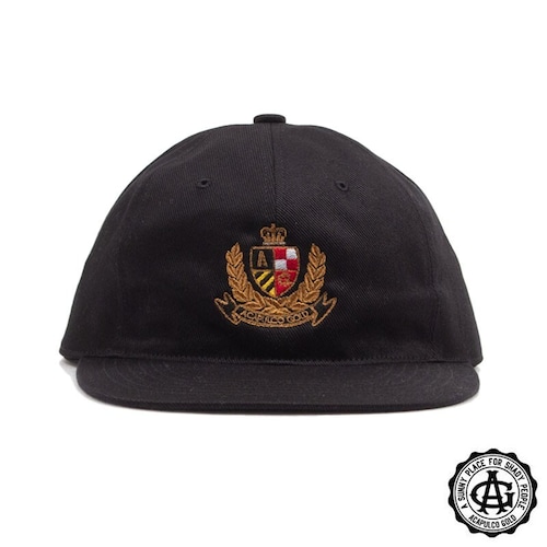 【ACAPULCO GOLD/アカプルコ ゴールド】CREST 6 PANEL CAP キャップ / BLACK セール対象外