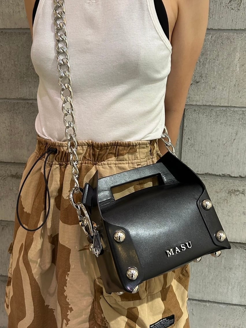 24AW】MASU エムエーエスユー / LEATHER CAKE MINI BAG | TRENT 