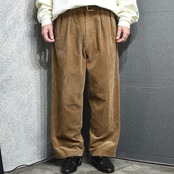 NAUTICA 2tuck corduroy pants camel