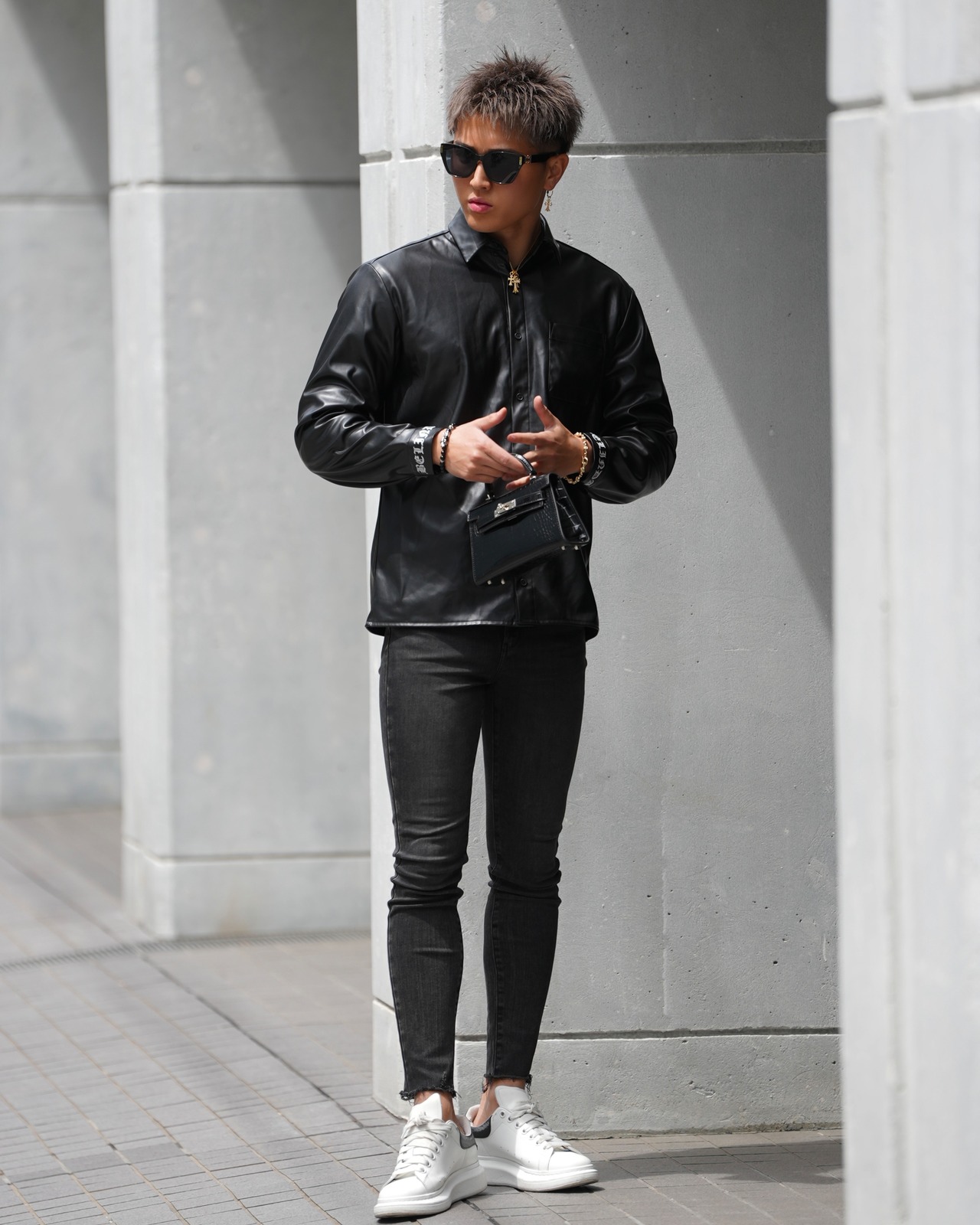 Belinda Luxury Leather Shirt【BEL25-006】