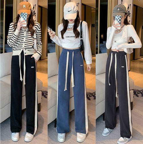 【大きいサイズL-4XL】【秋冬新作】ファッションパンツ♪ブルー/グレー/ブラック3色展開◆#scfmvf-225387