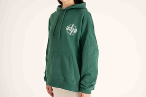 AMOUR Original hoodie ”INFINITE DIVERSITY”(Green)