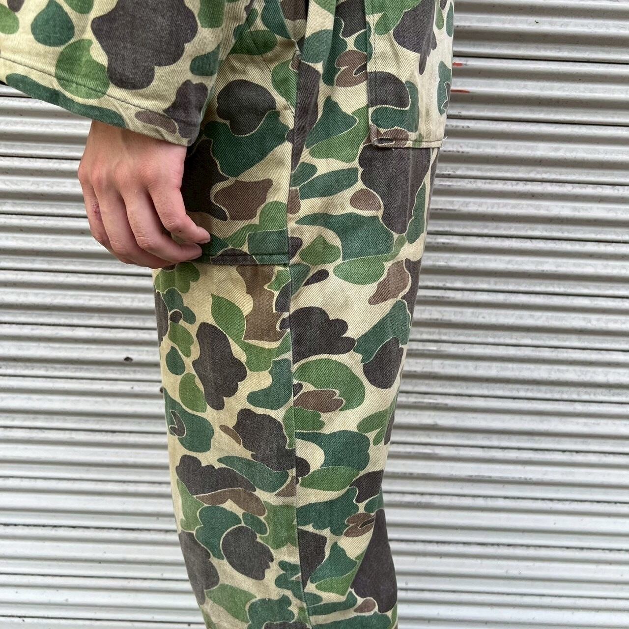 80s STLINGOUTDOORSINC ダックハンターカモ ダックハント ツナギ