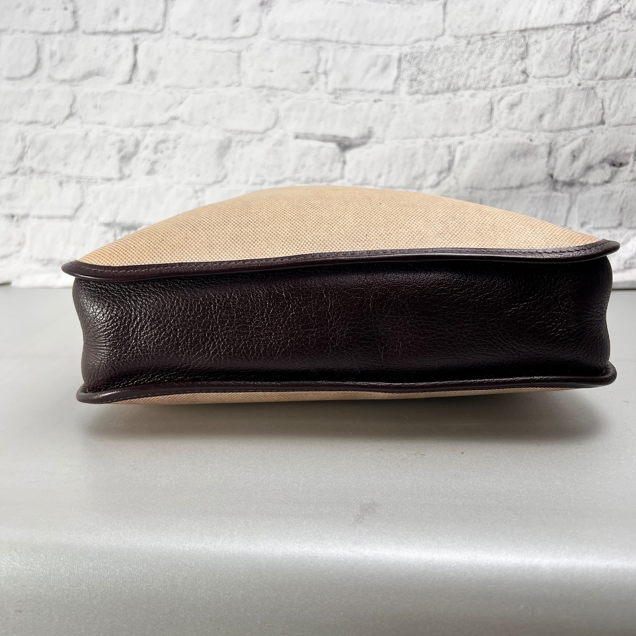 HERMES エルメス ヴェスパPM  レザー ショルダーバッグ ベージュ A-11889