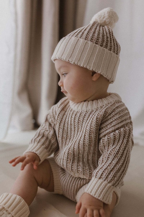 【即納】送料無料　BELLE & SUN　KNIT SWEATER | PEBBLE