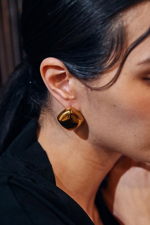 316L Silky Square pierce［GOLD］#p120