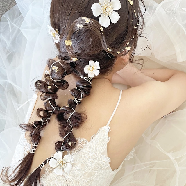 H-148 Flower Hair Comb 5点セット