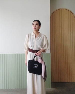 【7月限定】スカーフ（PINK & BROWN）