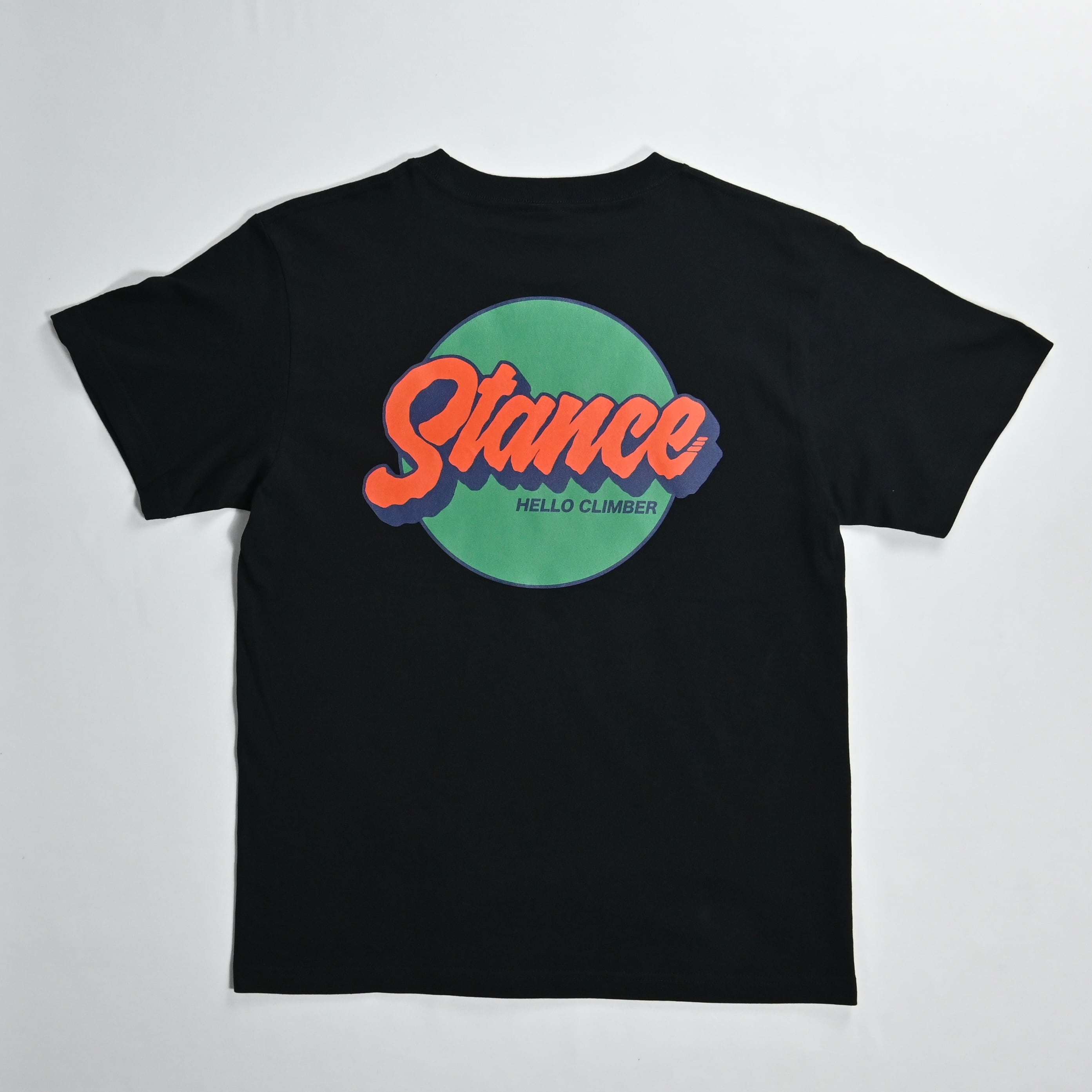 STANCE circle Tee -Black(Neo color)- | CLIMB JUNKIE