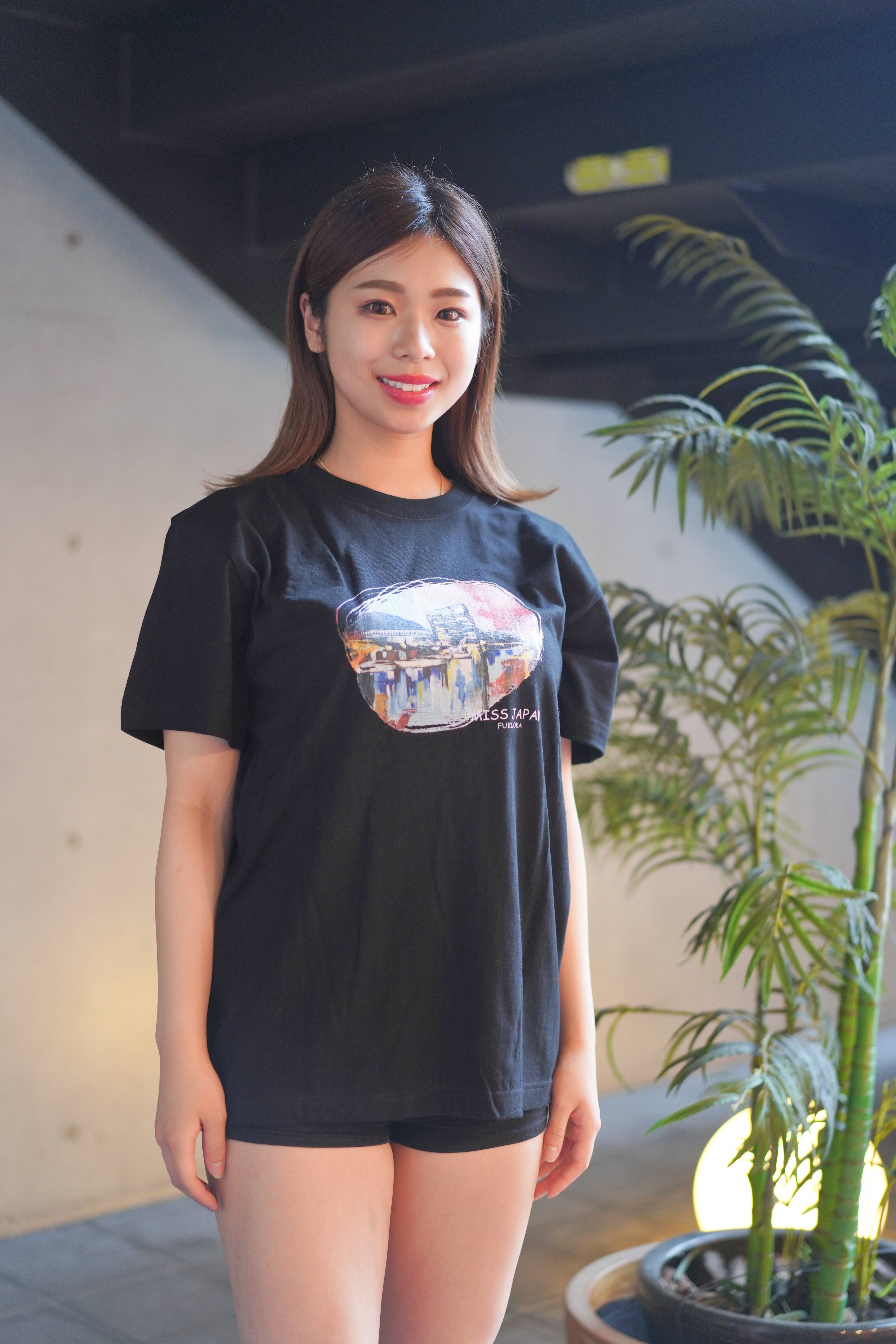 2021 MISS JAPAN FUKUOKA Tシャツ（女性用・ブラック） | スリーシー