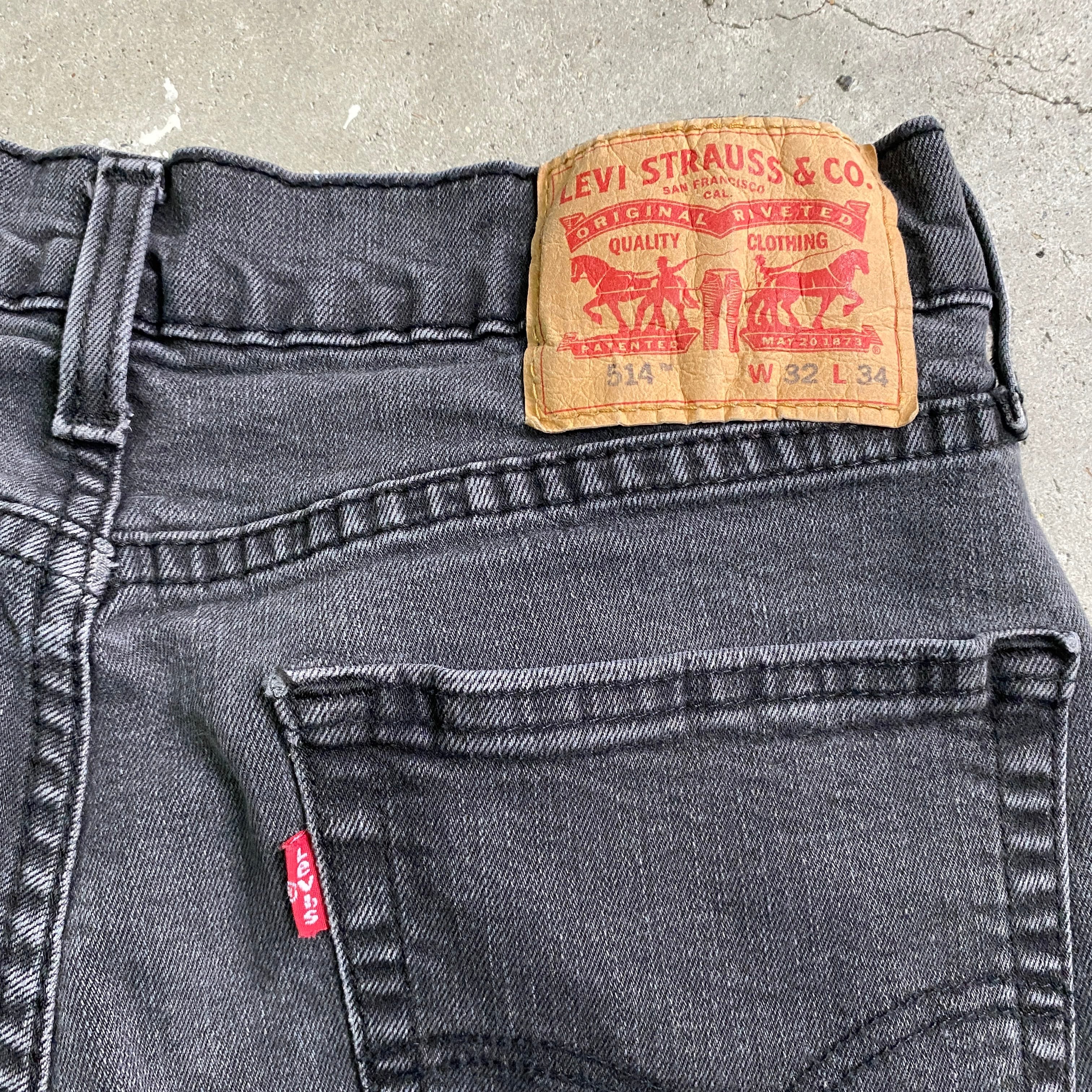 Levi's リーバイス 514 スリムストレート デニムパンツ メンズW32古着 ...