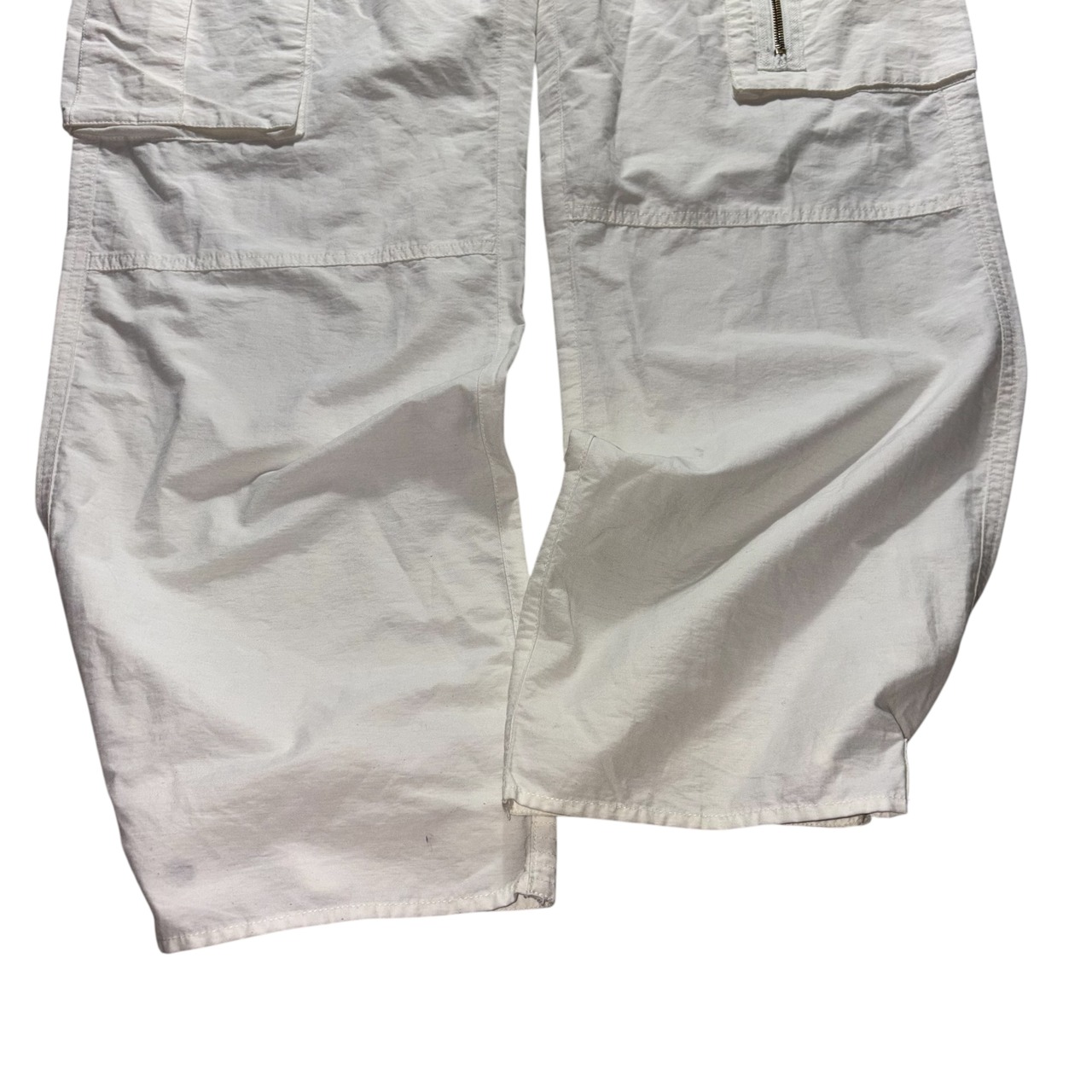 Bonus Track white parachute pants