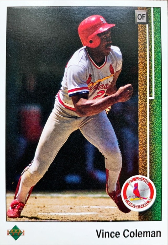 MLBカード 89UPPERDECK Vince Coleman #253 CARDINALS