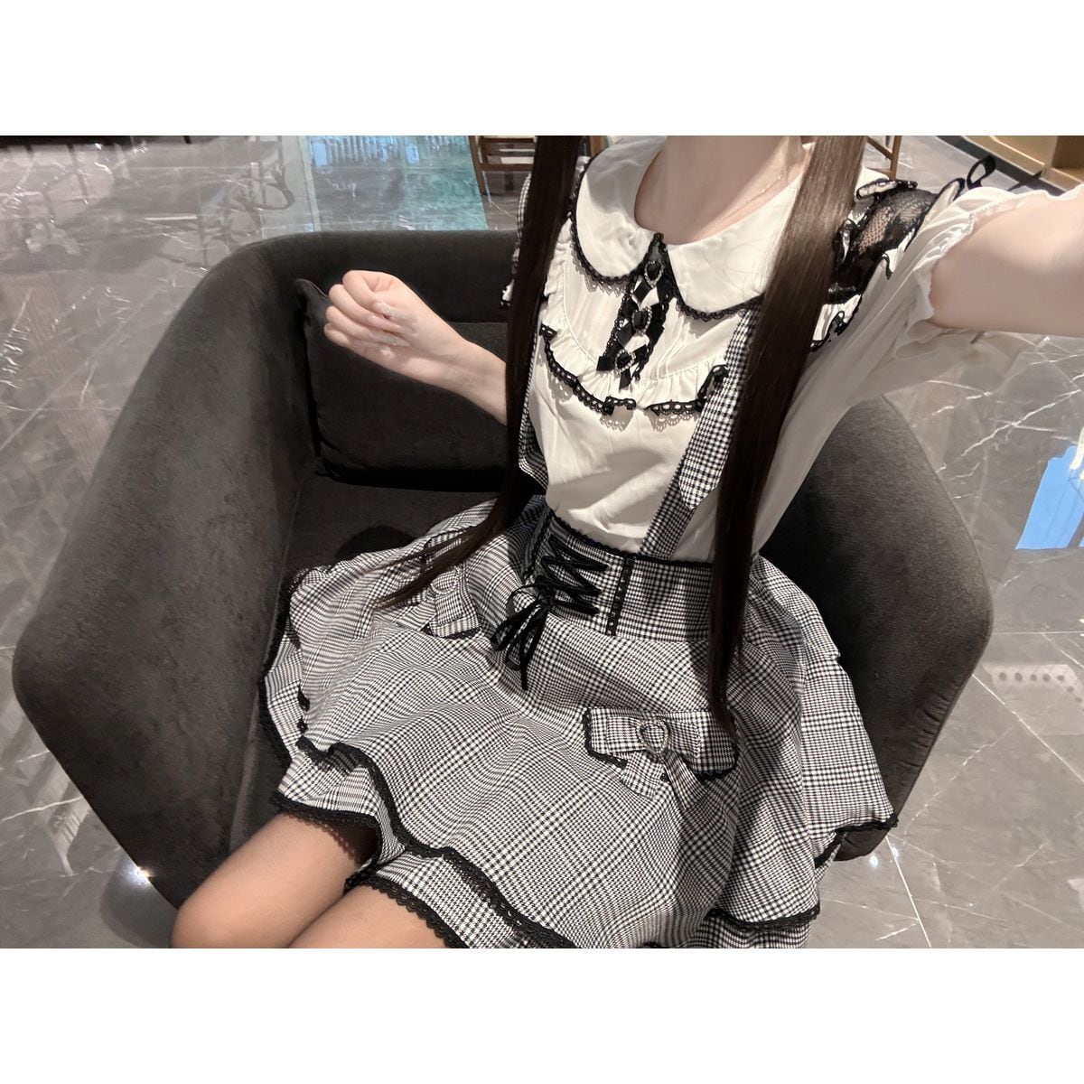 量産型チェックジャンスカセットアップ：スカート | Maiden's Rêve
