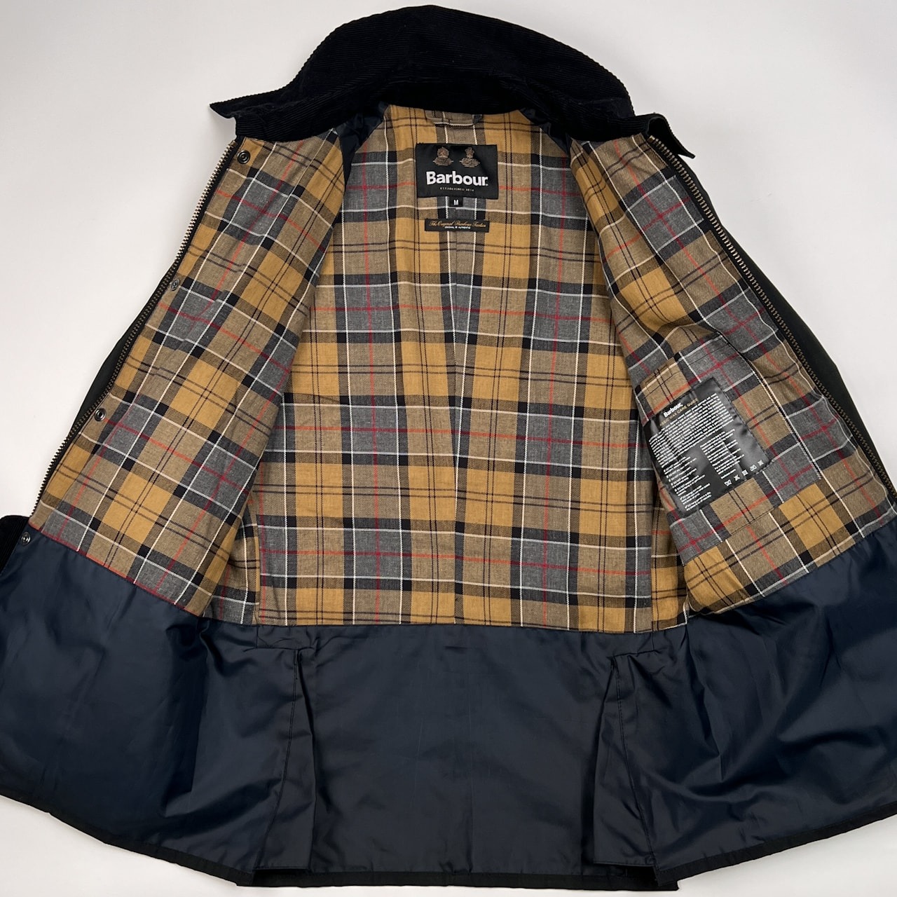 美品 Barbour バブアー シャドーチェック柄 BEDALE JACKET / ビデイル ジャケット サイズ M /222MWX2088