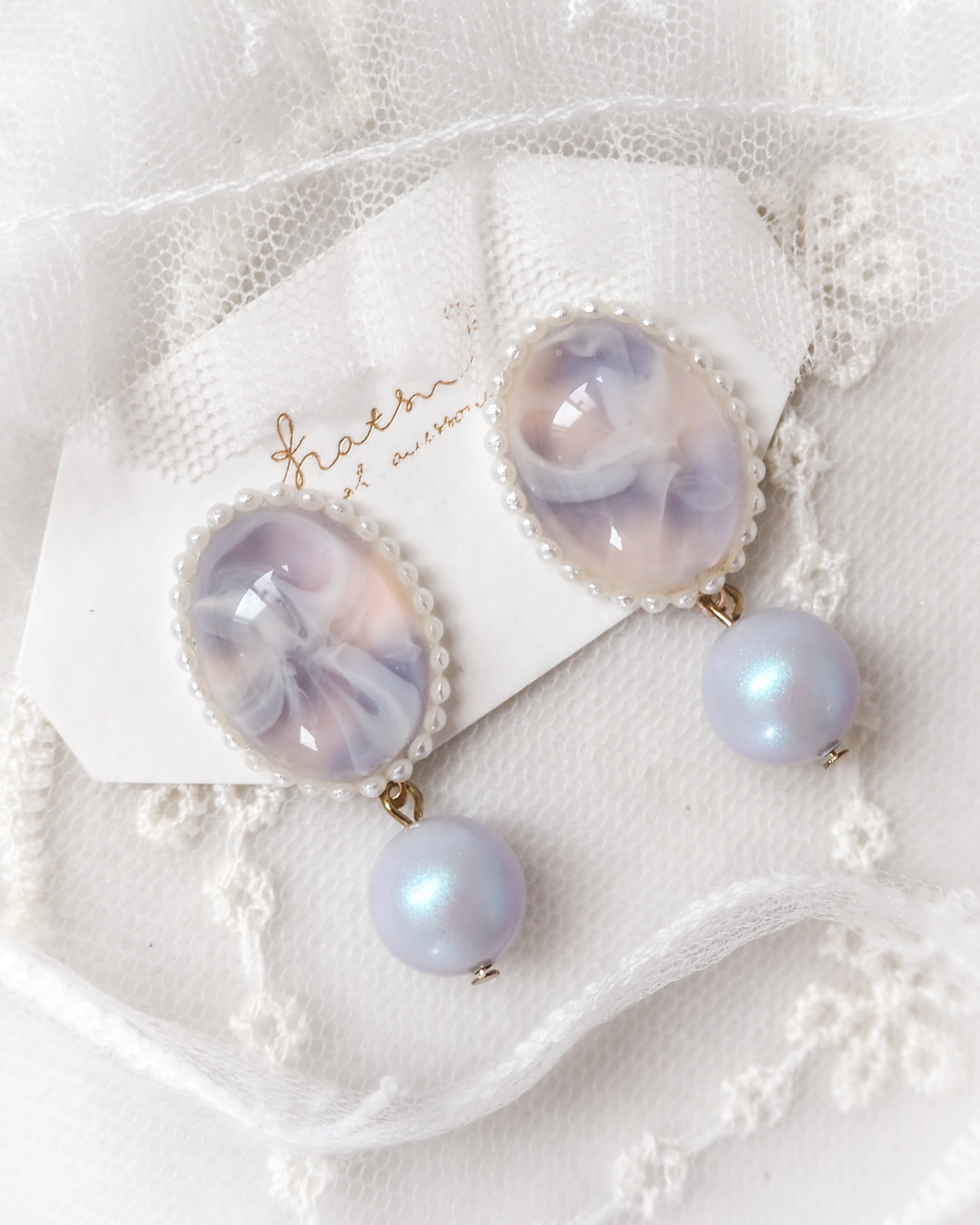 『 夢のような空 』耳飾り