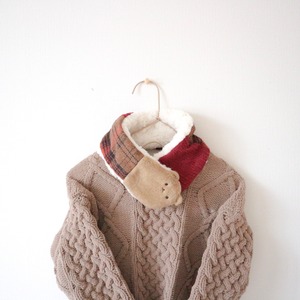 ゆきぐにマフラー 親子set【チェリー】