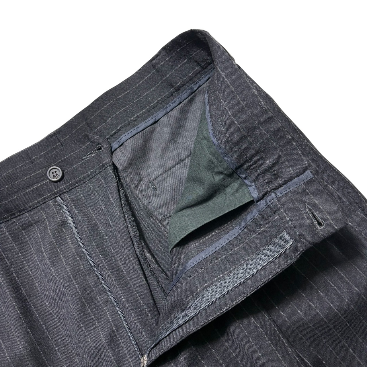 vintage GIANNI VERSACE cashmere blend stripe suits set-up