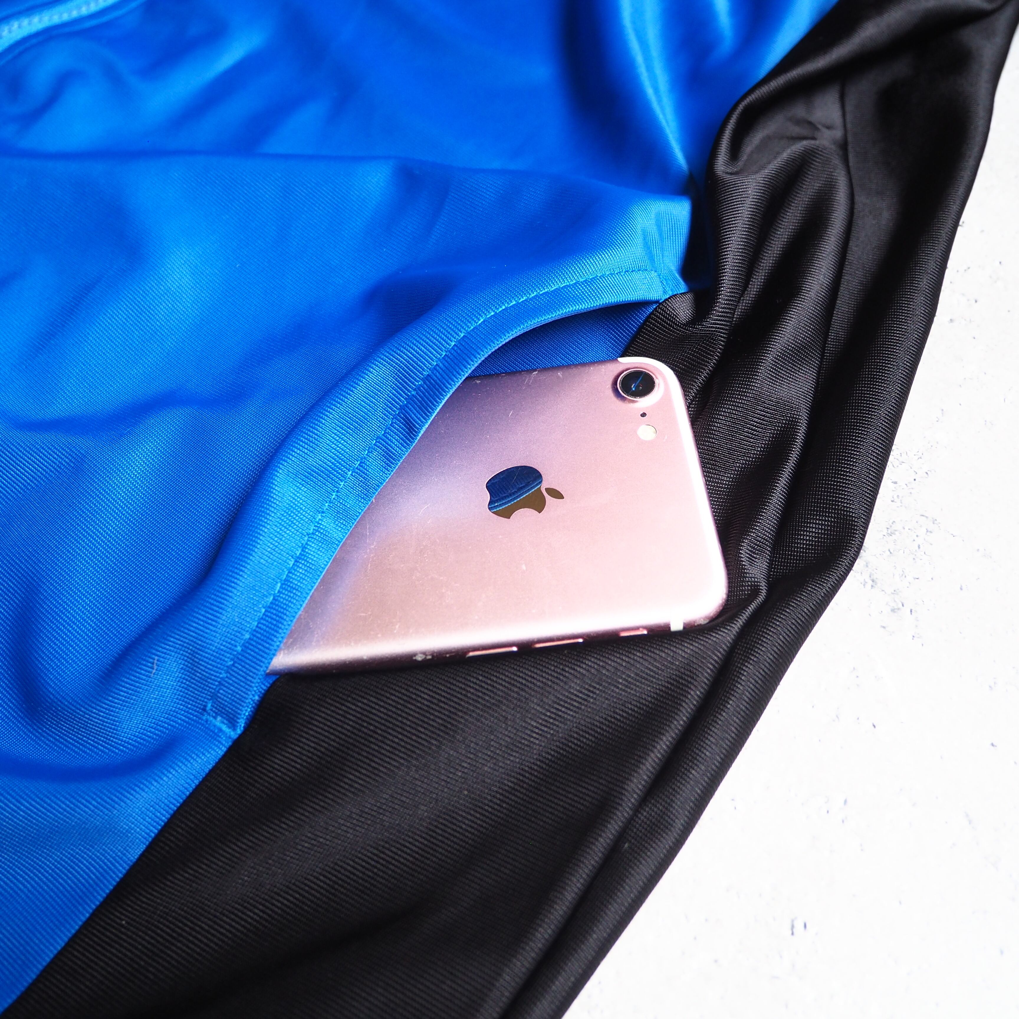 2000s " NIKE " Light Blue × Black Bi color SS track jacket
