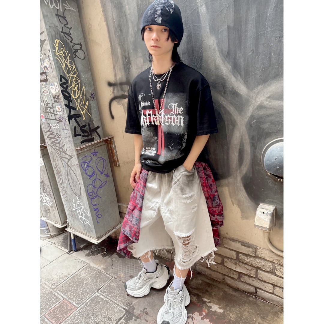 Dirty Destroyed ハーフパンツ | VOLCAN&APHRODITE