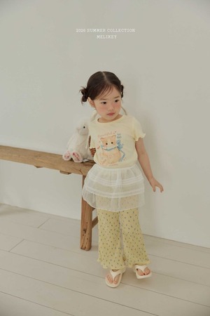 [MELIKEY] Floral Pleated Pants (JS/JM) / [미라이키] 꽃플리츠팬츠 (JS/JM)