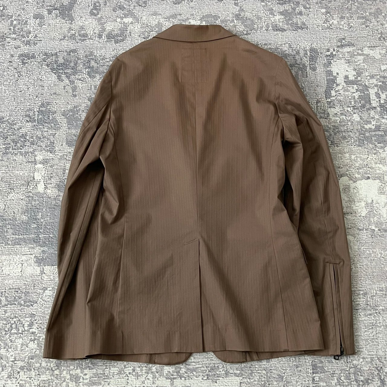 【Y2K】セットアップ スーツ ジップ ギミック ラインストーン ブラウン 茶色 Y2K】セットアップ スーツ ジップ ギミック ラインストーン ブラウン
