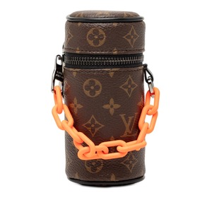 ルイ ヴィトン モノグラム バレル アクセサリーポーチ M00966 ブラウン PVC レザー レディース LOUIS VUITTON 【中古】