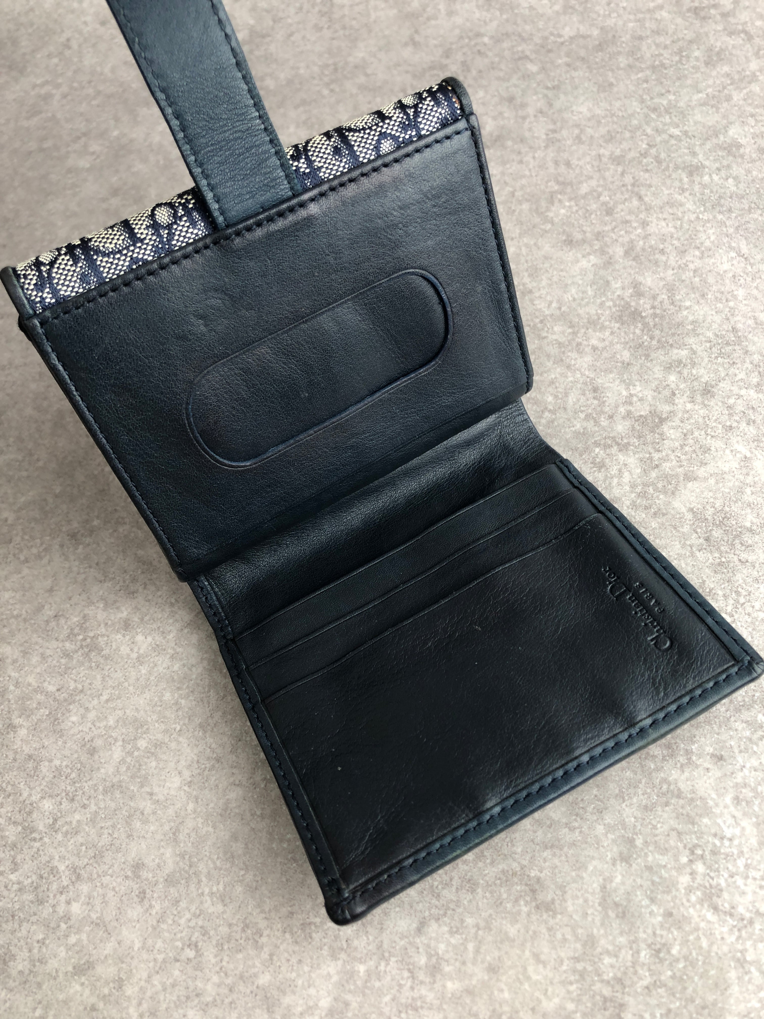 Christian Dior クリスチャン ディオール トロッター 財布 ネイビー