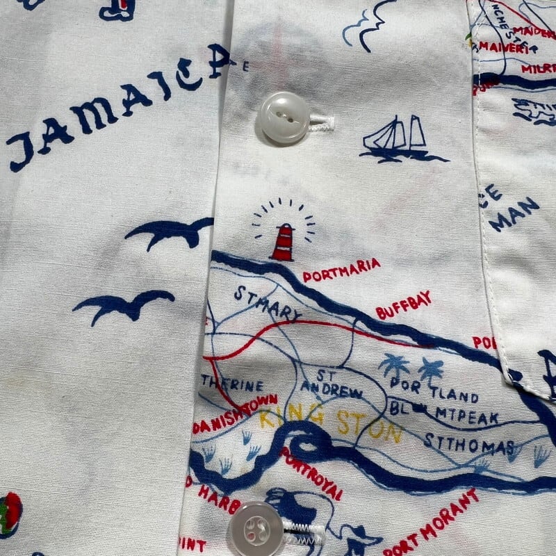 60s Forest Beach ジャマイカンスーベニアシャツ ヴィンテージ 50's 60's Johnson's TAILORED GARMENTS ジョンソンズテーラード
