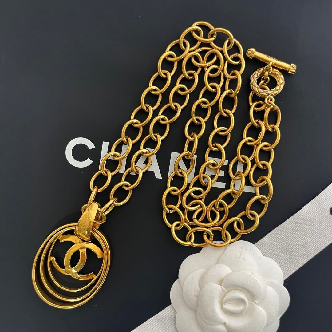美品☆シャネル ココマーク イヤリング ゴールドアクセサリー A-0516